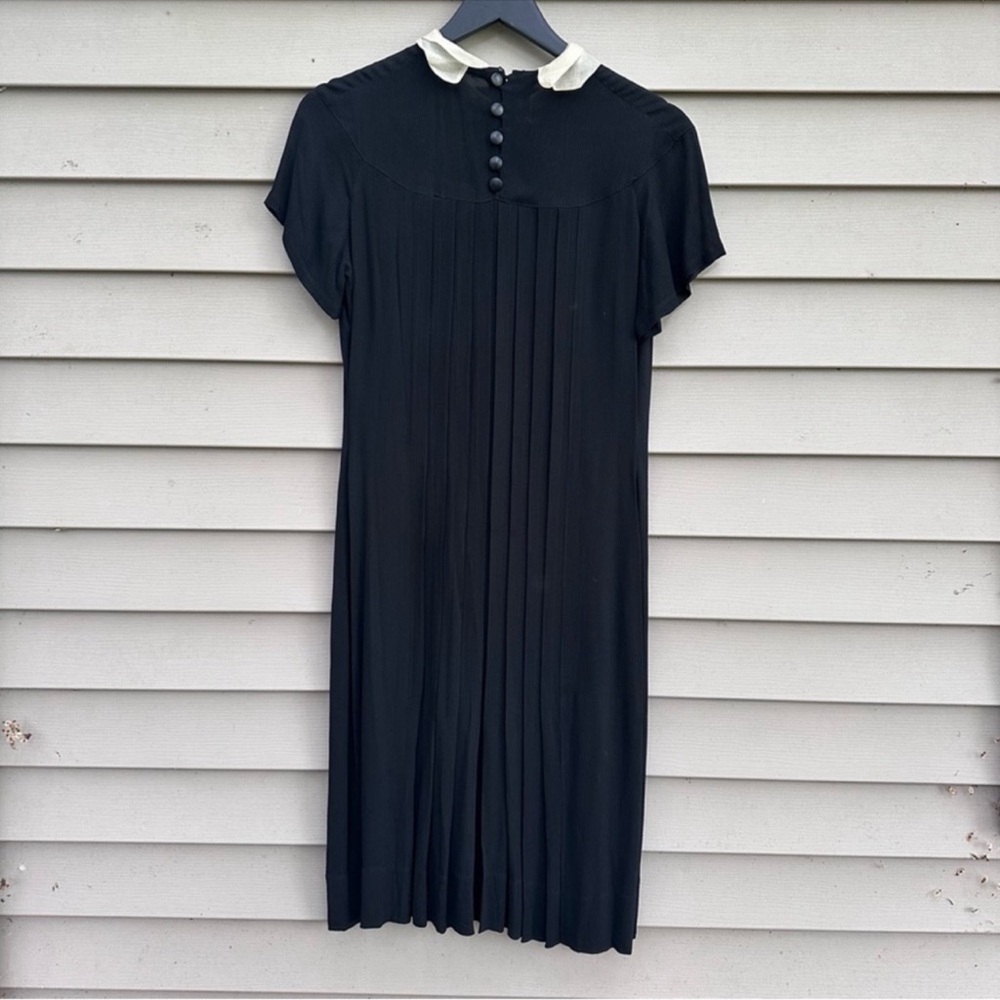 1940s dress black vintage small - Picture 2 of 4